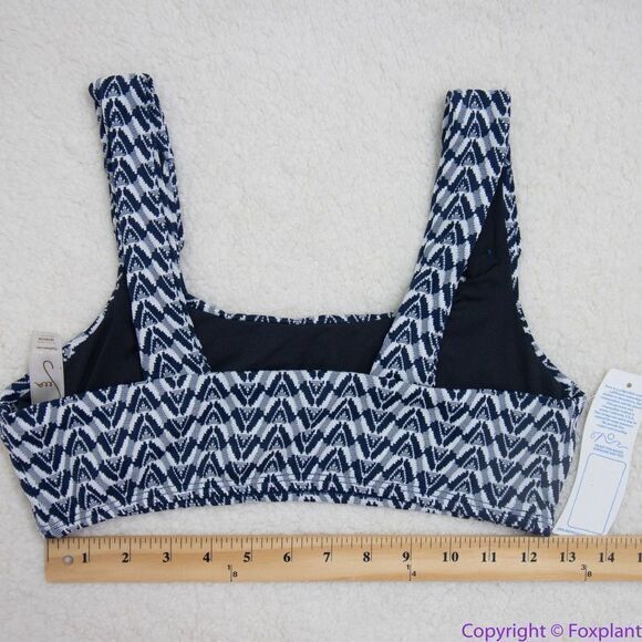 NEW Seea Free People Seea Georgia Surf Top in navy mini chevron, M - Picture 6 of 14